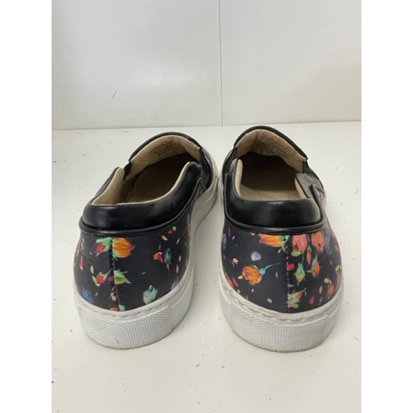 Beomos Slip On Sneakers Floral Black Women's US 7 - Picture 5 of 7